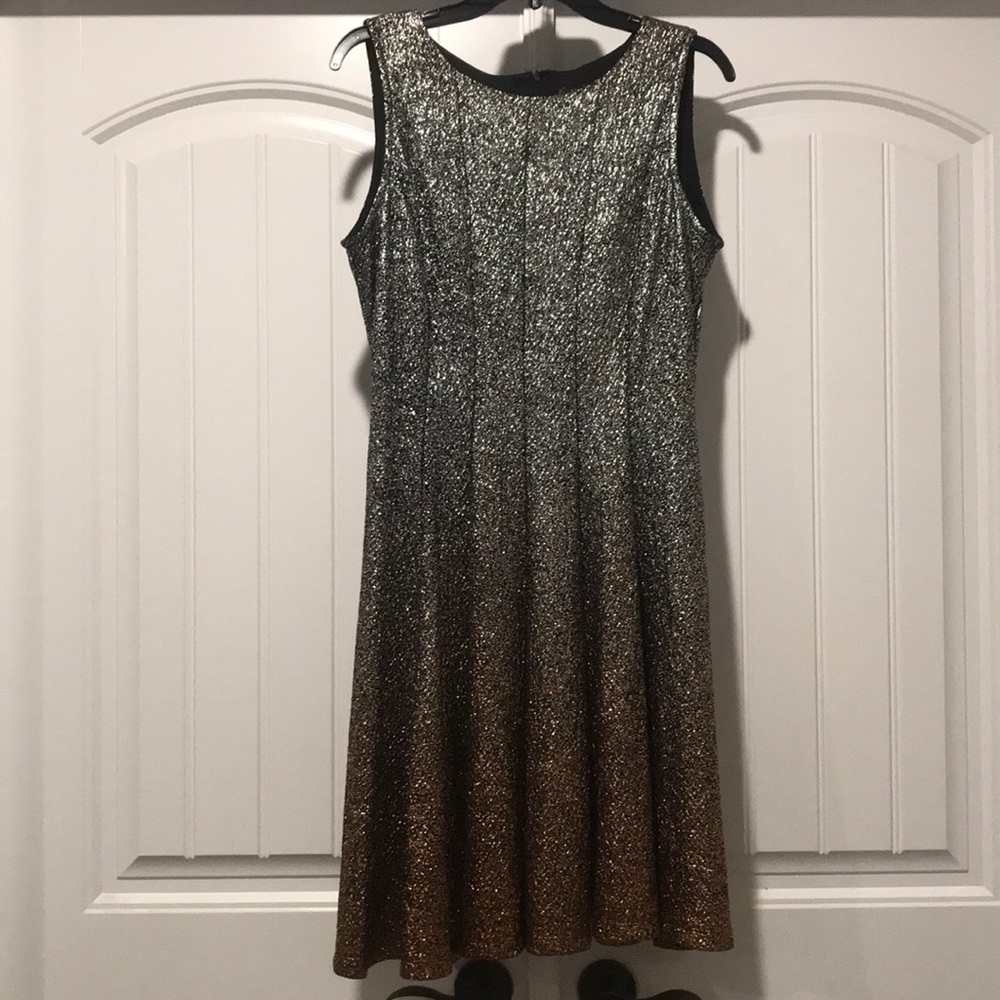 Silver - Gold Ombré Cocktail Dress